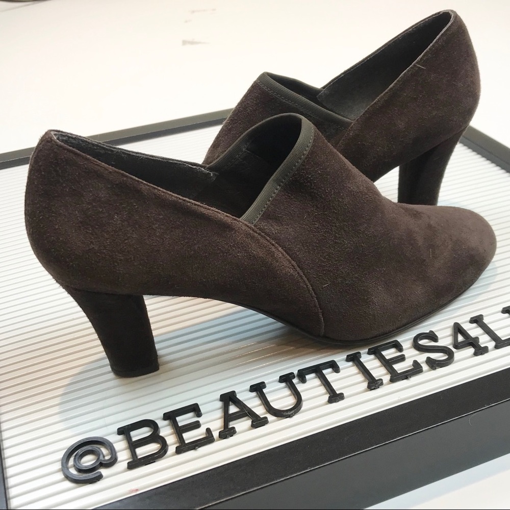 Stuart Weitzman Suede Heeled Booties Comfy Boots